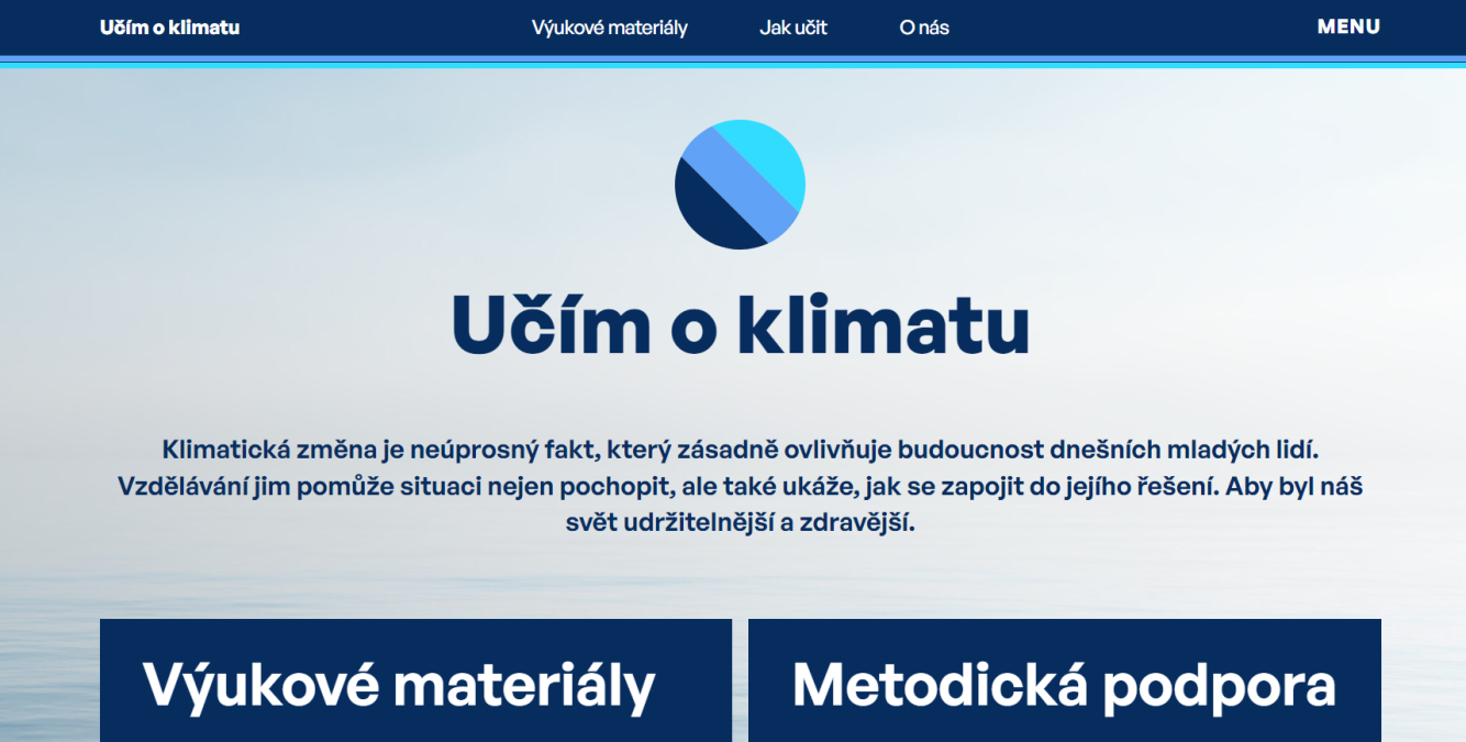 Podporujeme učitele ve výuce o změně klimatu. Spouštíme novou verzi webové stránky Učím o klimatu