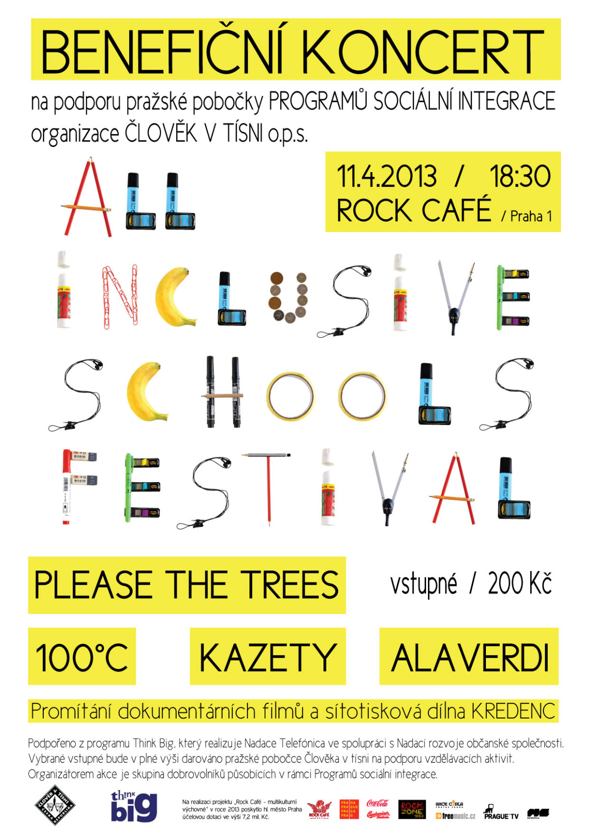 Člověk v tísni zve na benefiční koncert „All Inclusive Schools Festival“