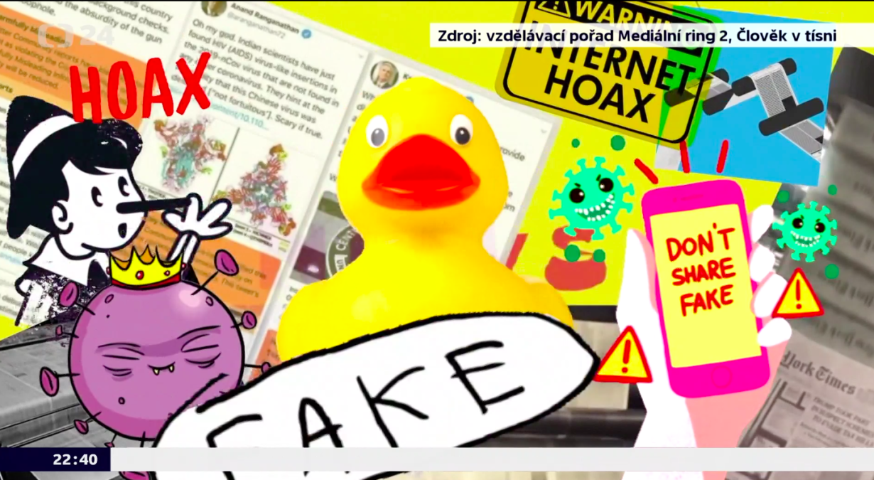 Newsroom ČT24: Jak se vyznat ve změti informací? Pravě to studentům radí Týdny mediálního vzdělávání