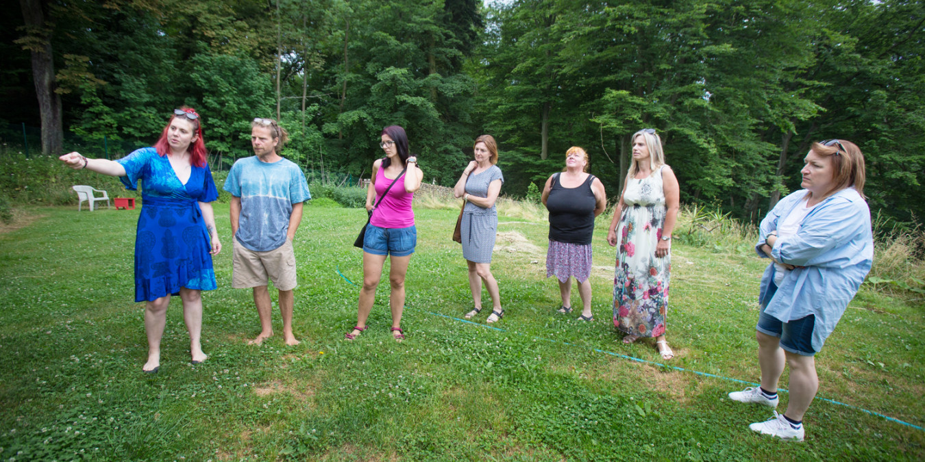 Návštěva úřednic OSPOD v Březině u Rokycan.