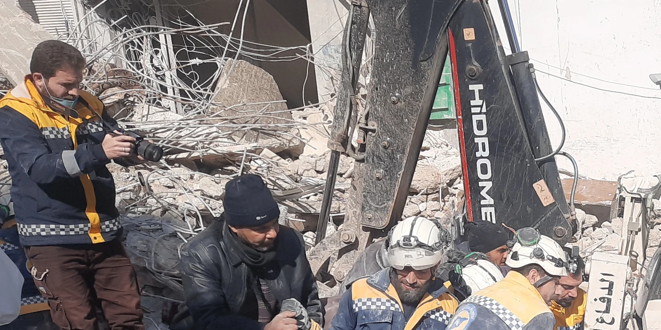 Aftermath of the earthquake in NW Syria - Armanaz