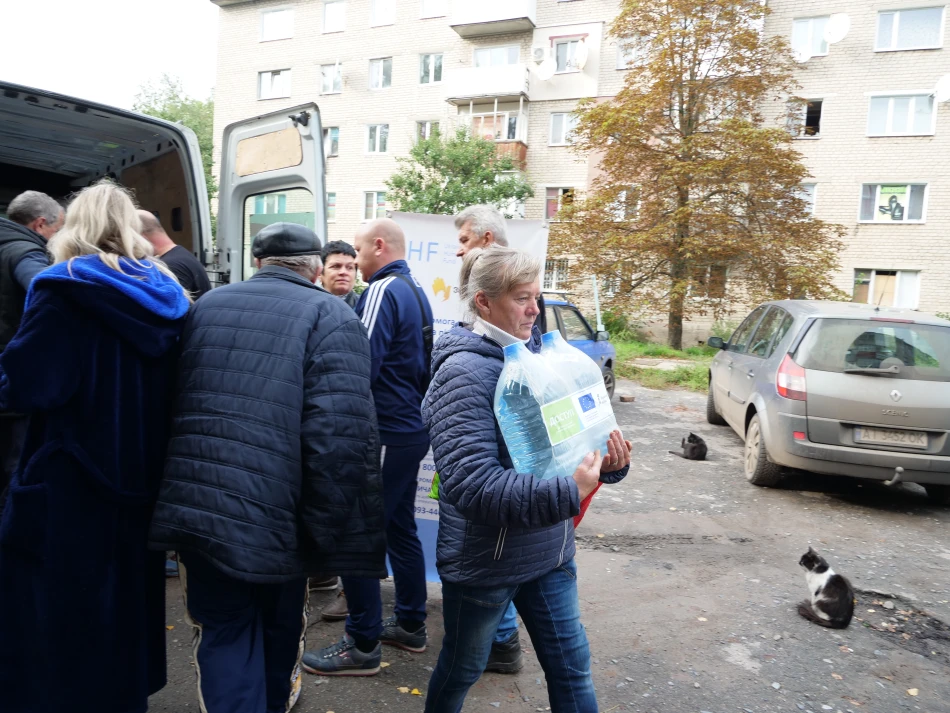 Izium, Kharkiv oblast. Emergency assistance right after de-occupation.