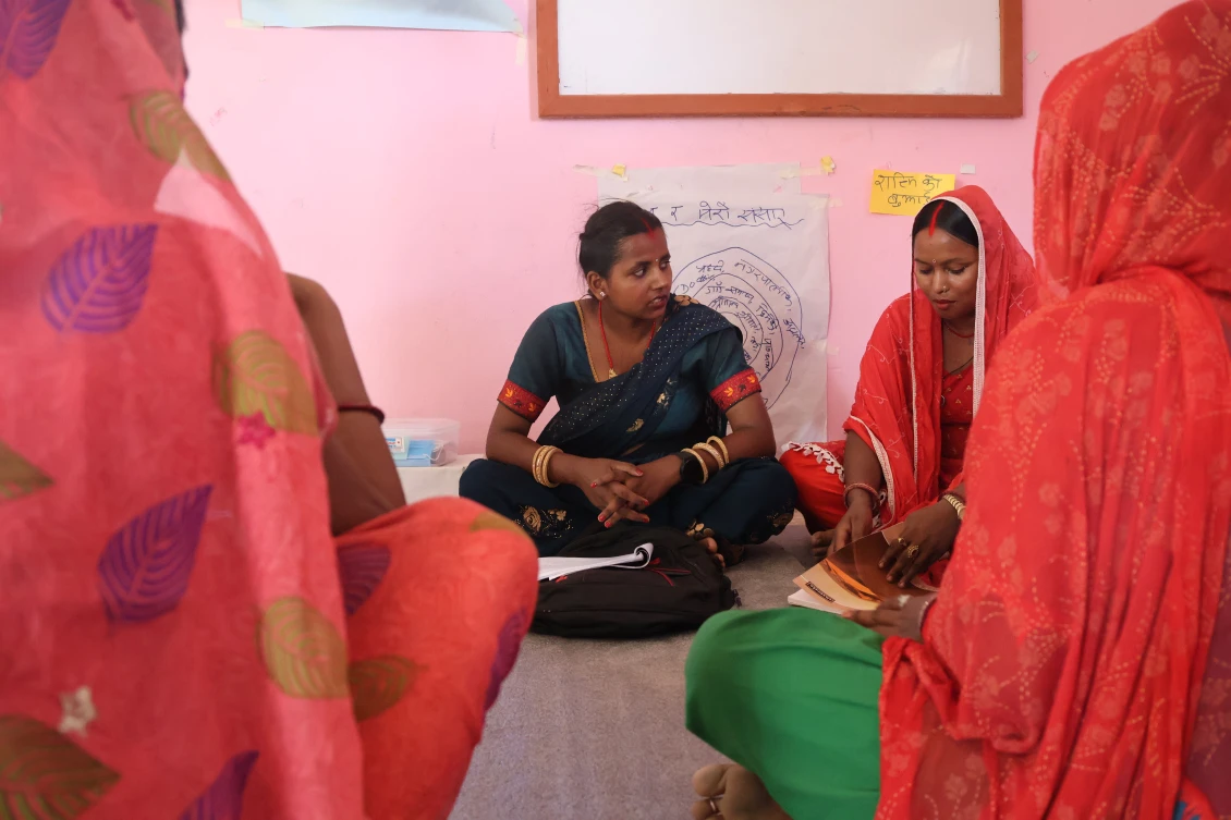 Manisha facilitating one of her sessions