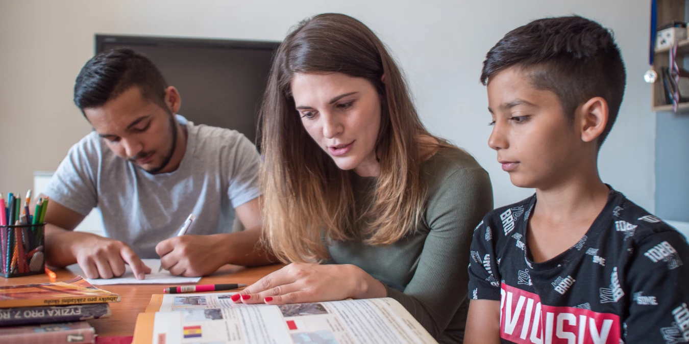 Tutoring provided to the children in the Czech Republic.