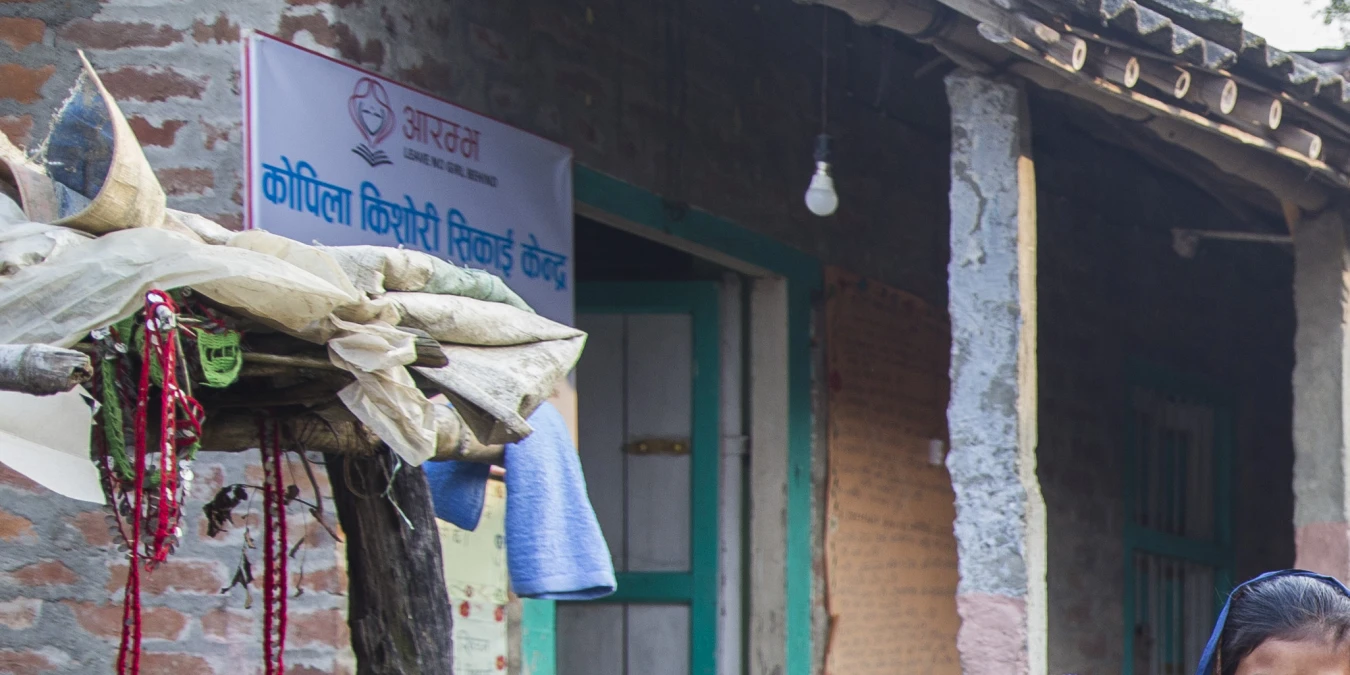 Studentky z projektu Aarambha.