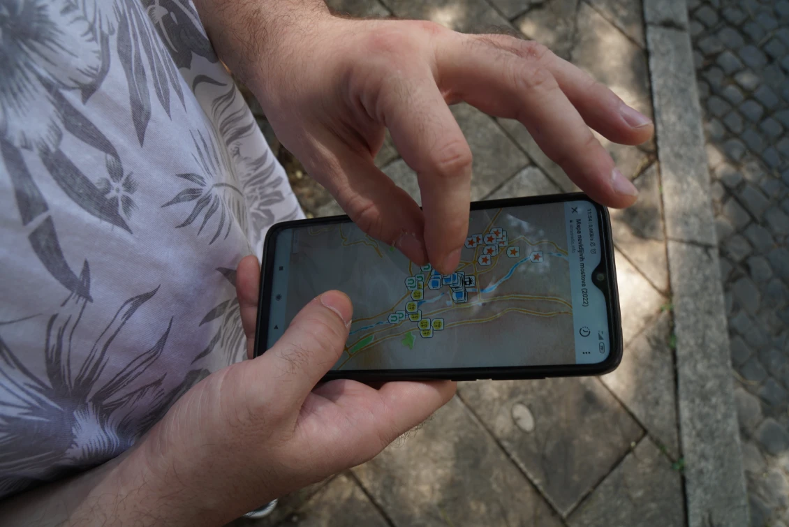 Mapa vznikla v rámci projektu Mostar – prostory k aktivizaci a omlazení, který má mladým lidem ukázat všechny podoby města. 