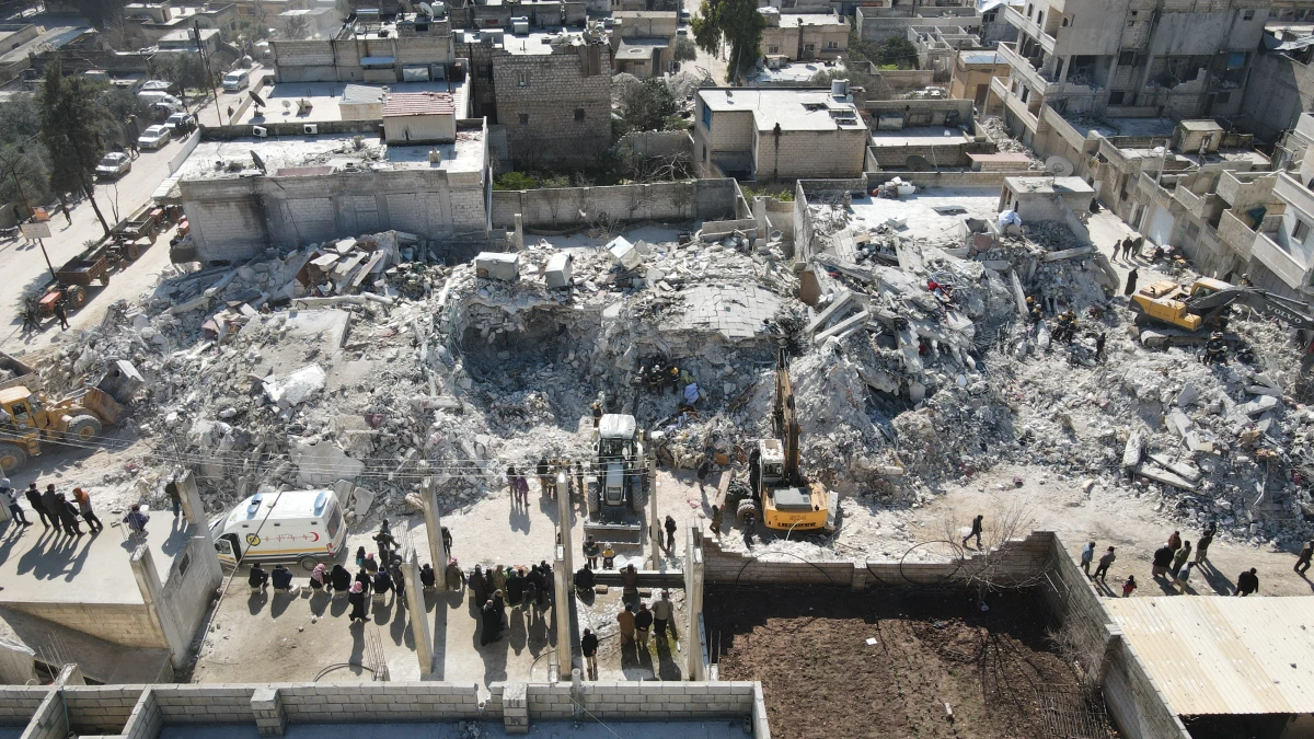 Earthquake drone footage from Armanaz, NWS.