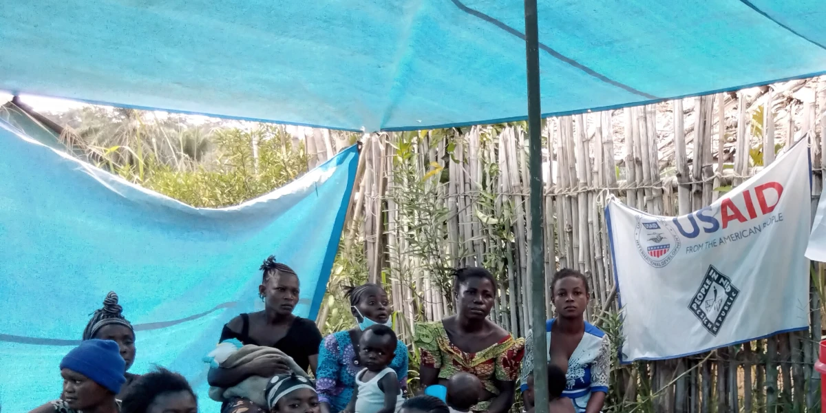 Demonstration culinaire dans la zone de santé de Shabunda