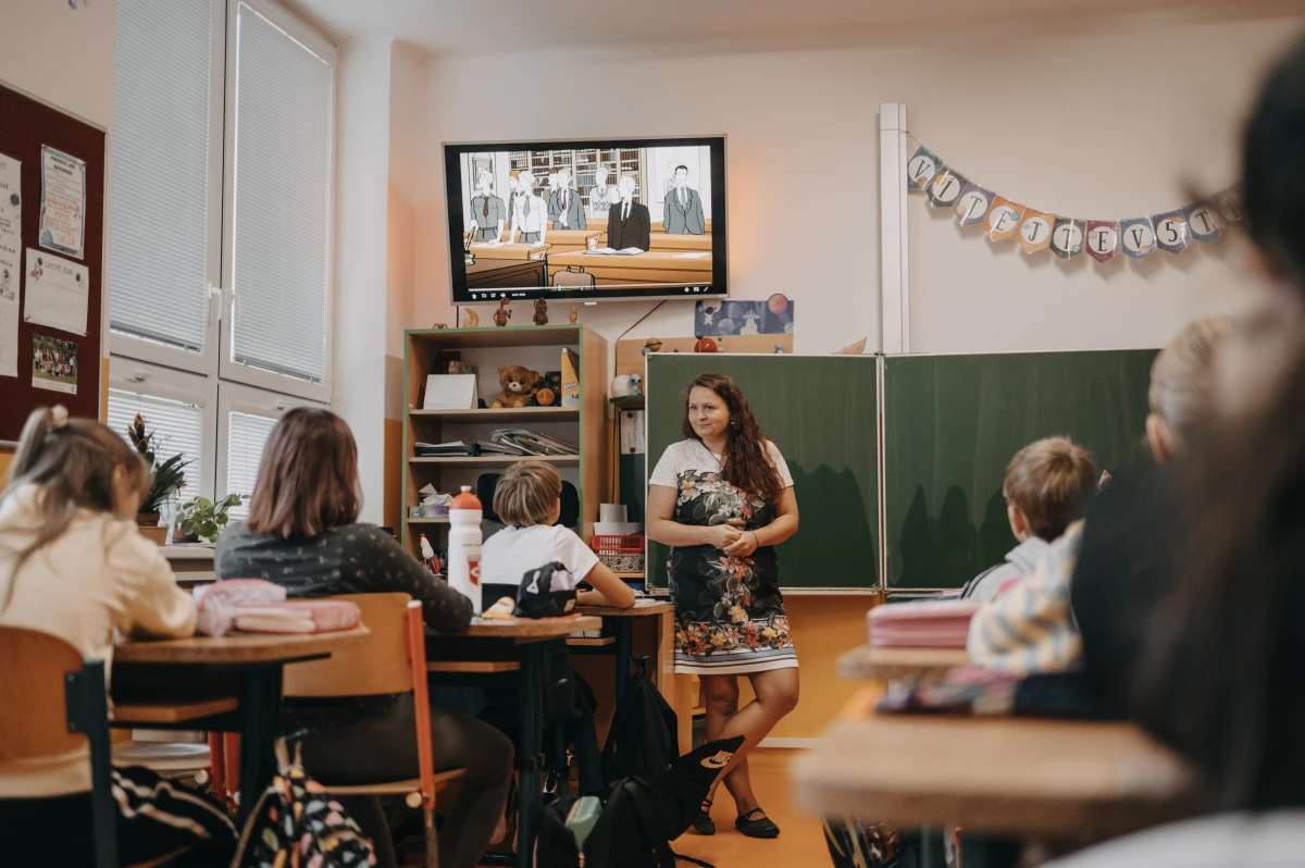 Testování materiálů Příběhů bezpráví pro 1. stupeň na ZŠ Kapitána Jasioka v Havířově, vyučující Vendula Burdová
