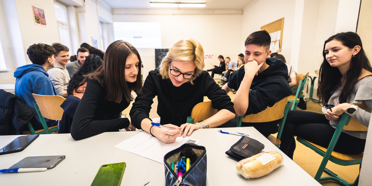 Mediální vzdělávání na odborných školách. Den mediální gramotnosti ve Varnsdorfu, září 2019. Foto: Jiří Dvořák.