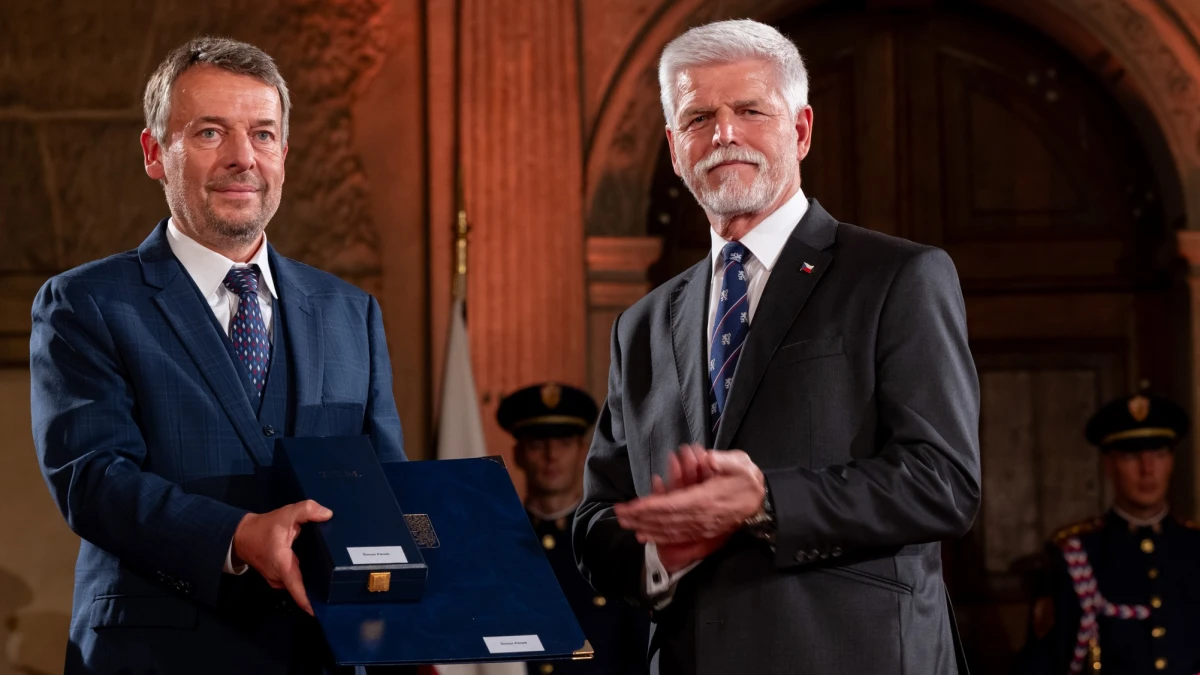 Prezident Petr Pavel ocenil práci Šimona Pánka Řádem Tomáše Garrigua Masaryka