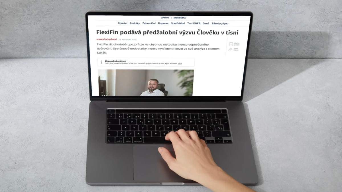 FlexiFin nám hrozí žalobou kvůli Indexu odpovědného úvěrování. Jeho půjčky přitom mají RPSN i více než 1500 %