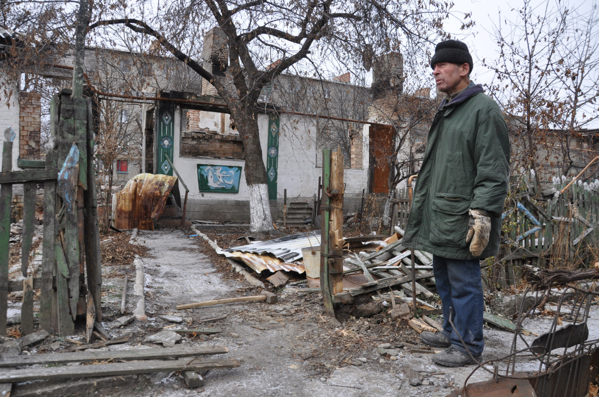 Vraťte mi můj dům, prosí Michail z ukrajinského Ilovajska