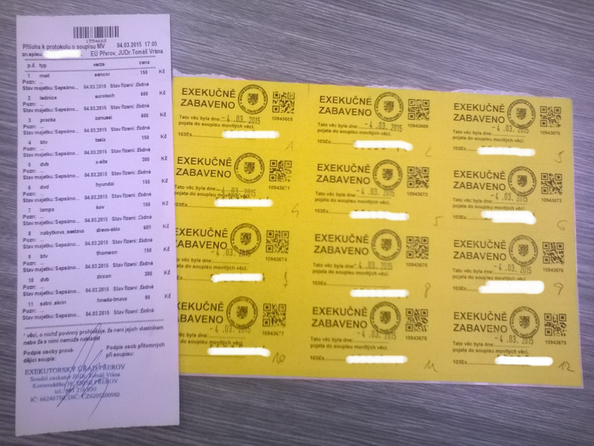 Návštěva exekutora