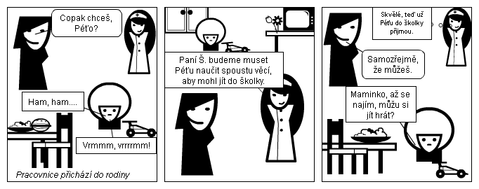 Péťa jde do školky aneb Příběh jedné rodiny - díl první