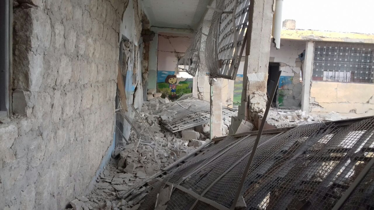 Syrská škola podporovaná Člověkem v tísni byla zničena při náletu