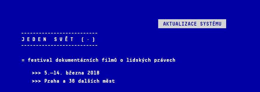 Informace pro členy Klubu přátel – regionální festivaly Jeden svět 2018