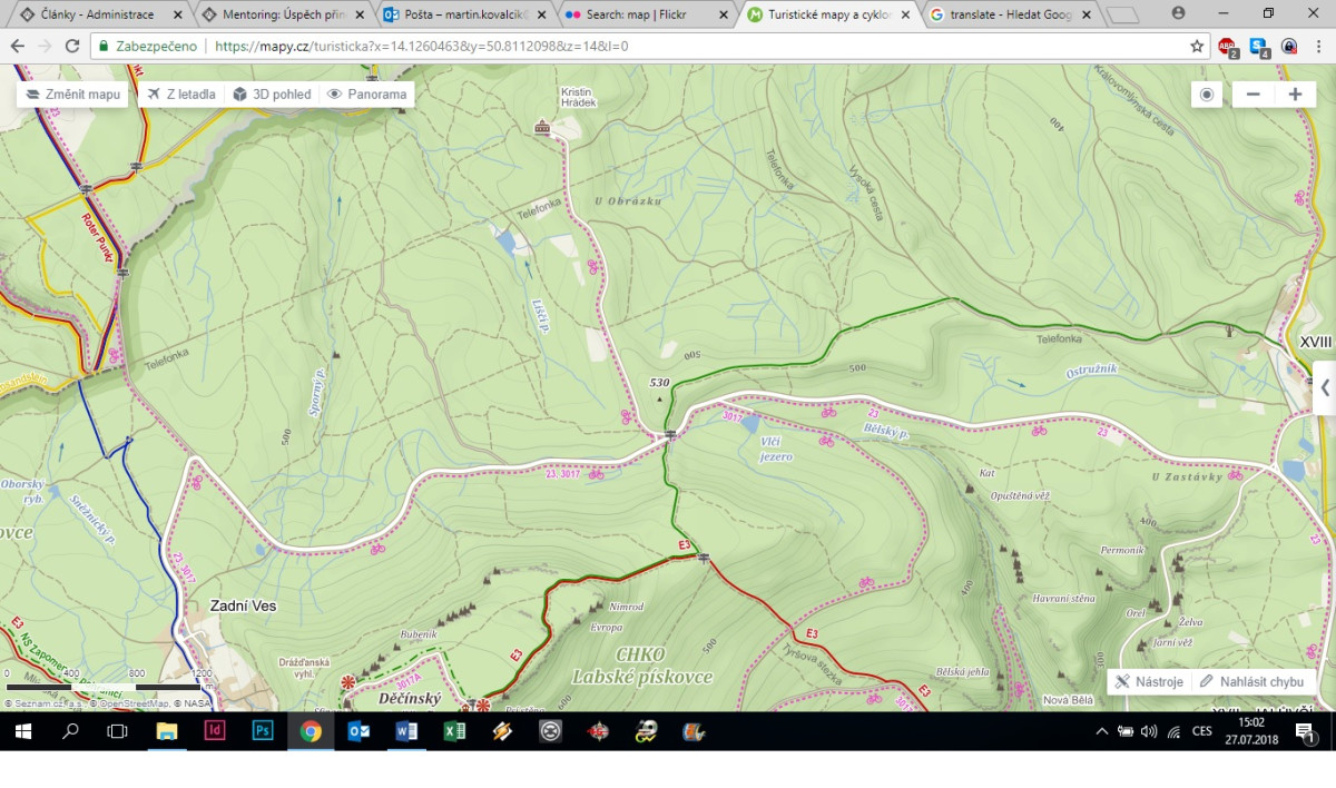 Mentoring: Mapa a kešky vše zlomily