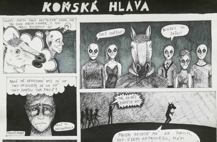 Koňská hlava nebo Svoboda mysli: prohlédněte si oceněné komiksy z letošní soutěže Bohouš a Dáša mění svět!