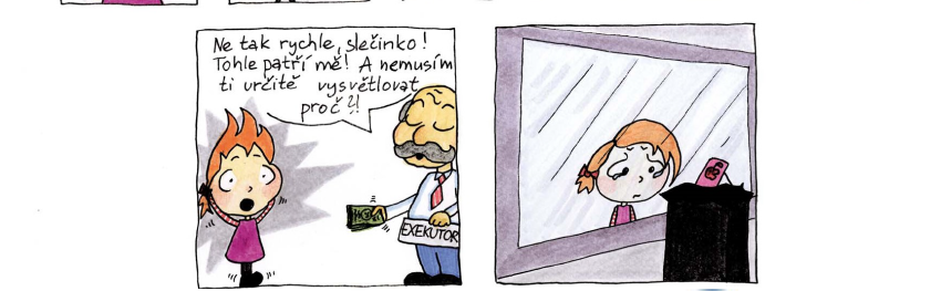 DVTV: Zkresluje komiks o dětské dlužnici realitu? Spor Hůle vs. advokátní komora