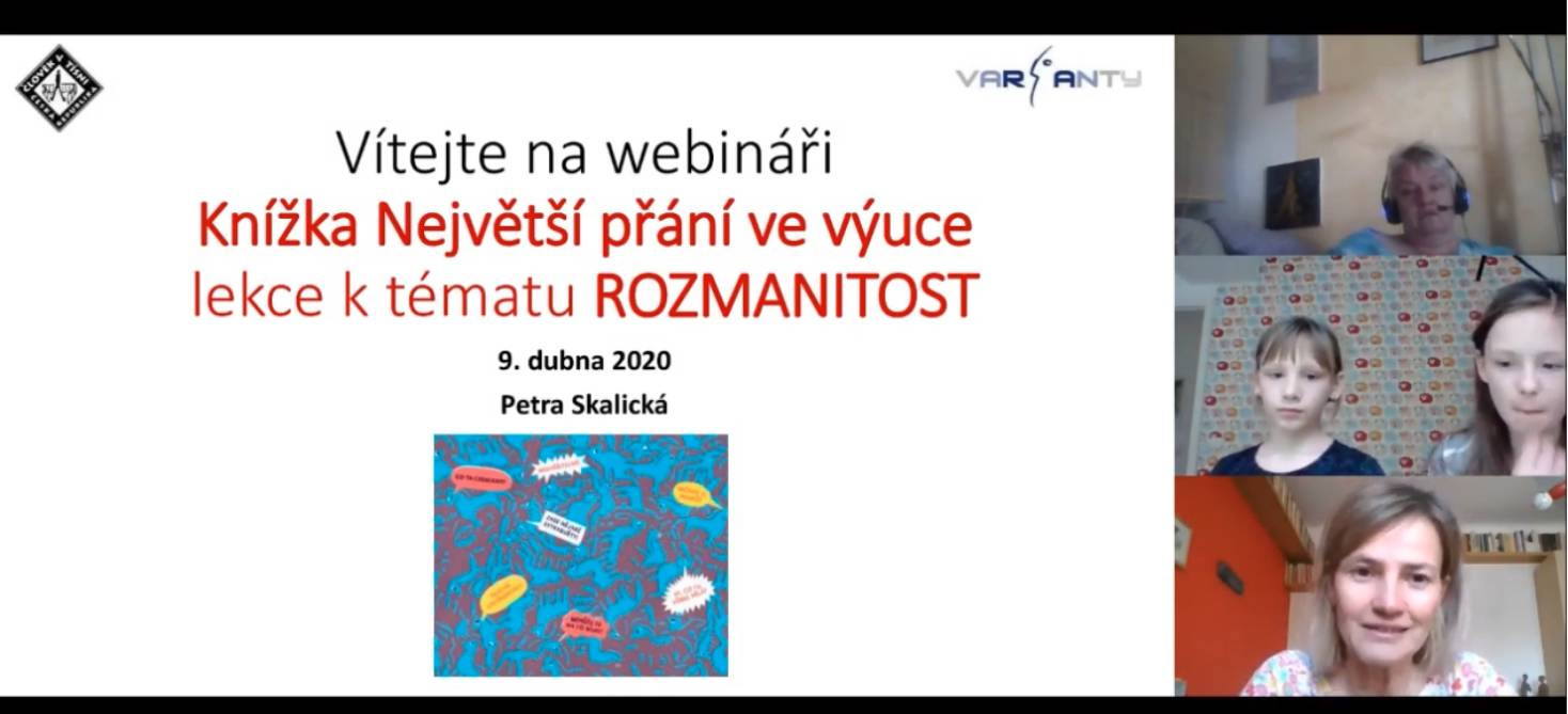 Rozmanitost světa: Podívejte se na webinář s knihou Největší přání!
