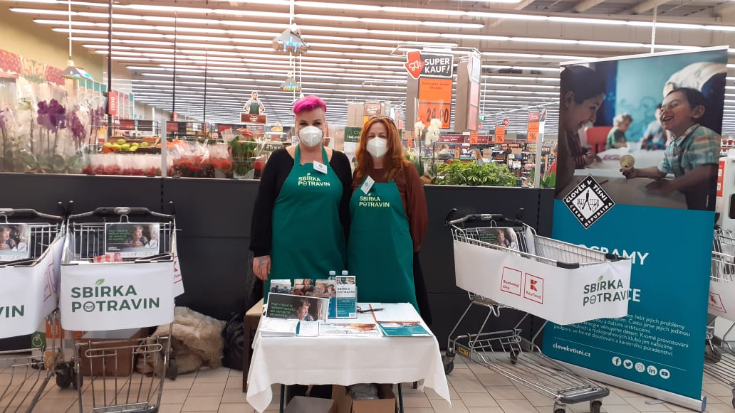 V sobotu proběhla velká Sbírka potravin. Naši pracovníci byli u toho