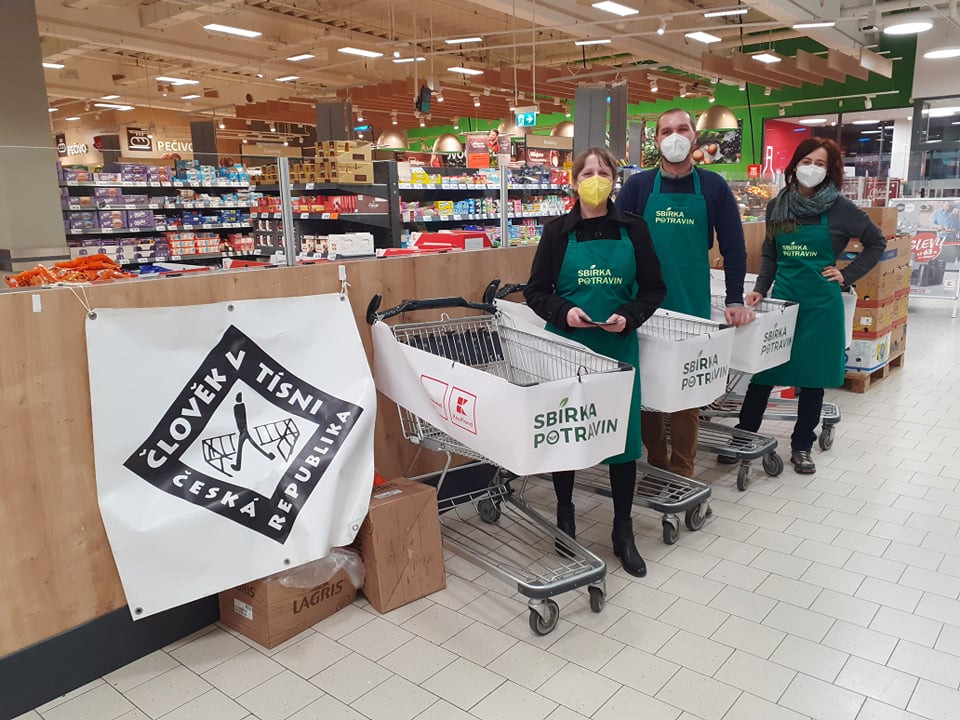 Sbírka potravin Přerov, listopad 2021