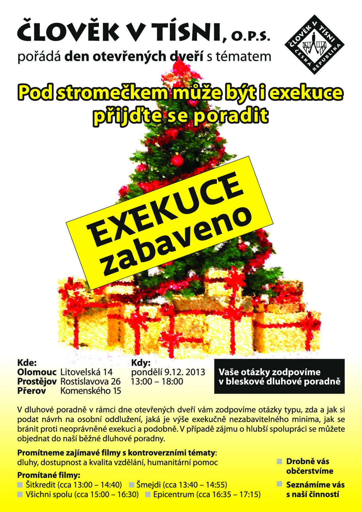 Místo dárků exekuce? Poradíme Vám, jak na dluhy…