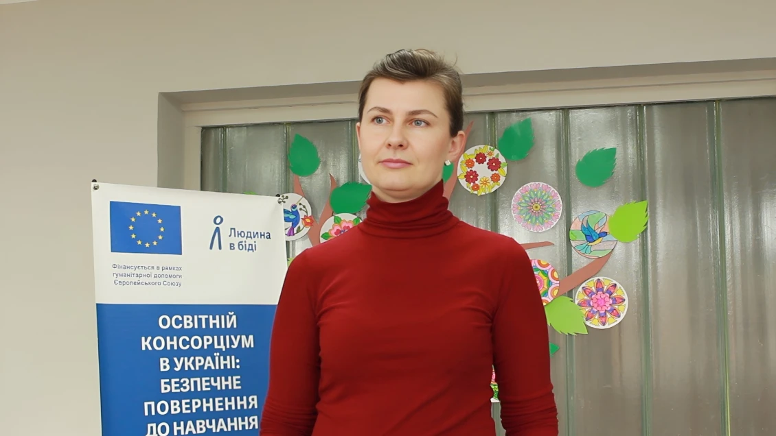 Liudmyla Chorna hovořila o projektu Ukraine Education Response Consortium.