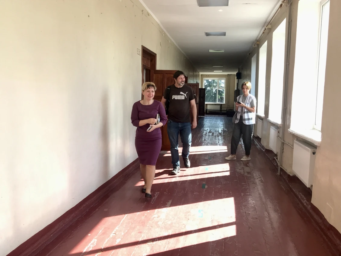 Svitlana Bilous hovoří o opraveném topném systému.