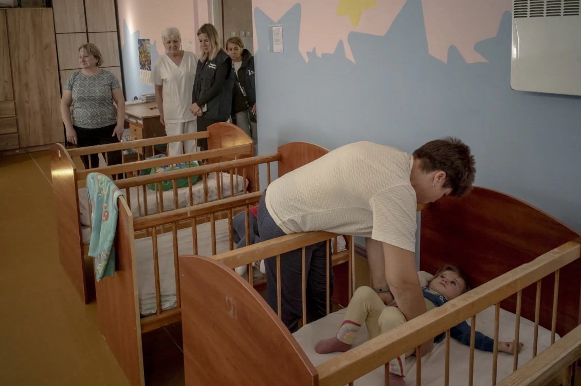 V Centru rehabilitace a paliativní péče Kryvyj Rih je v současné době umístěno 40 dětí, z nichž polovina je zdravotně postižena.  