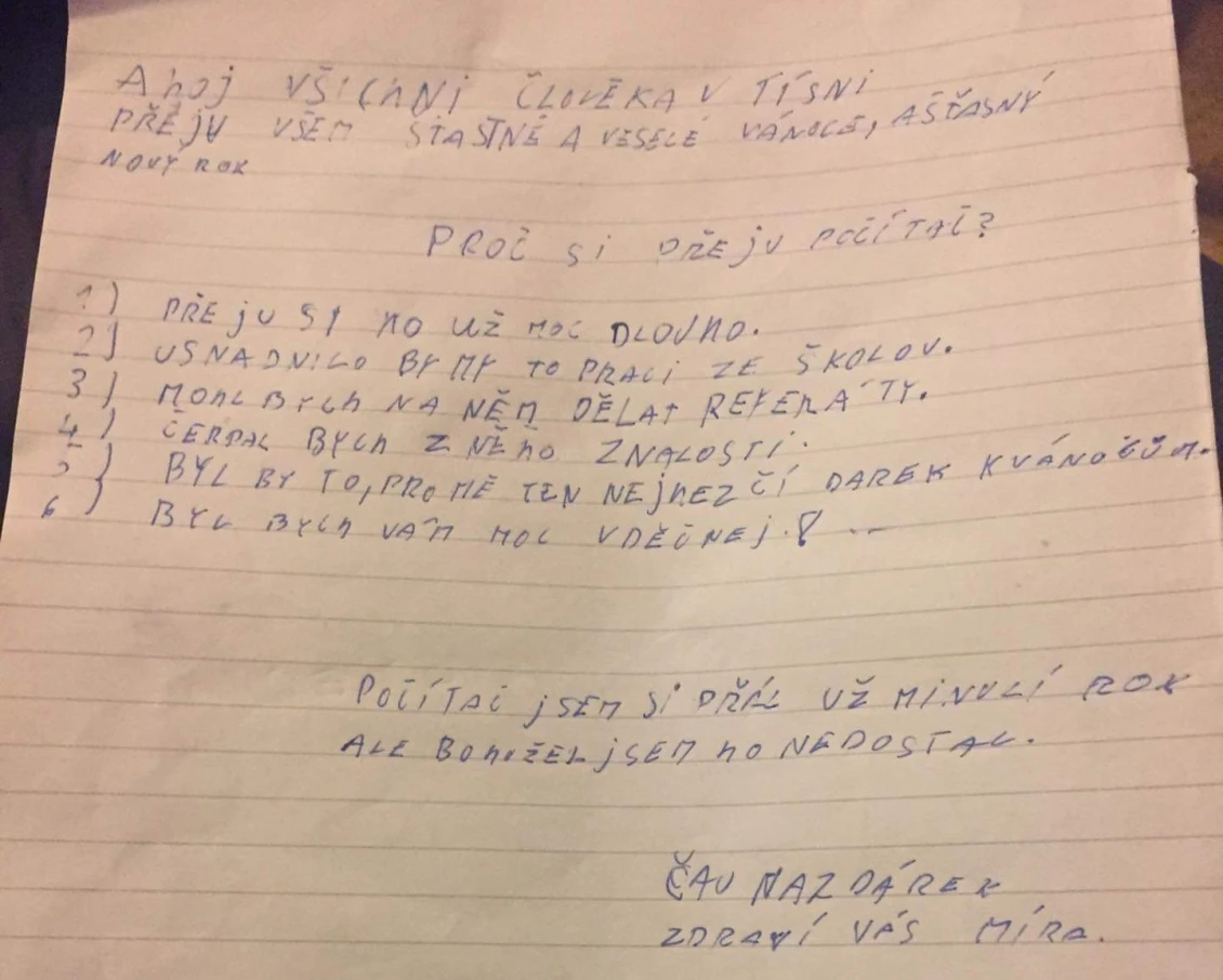 „Mohl bych na něm dělat referáty.“