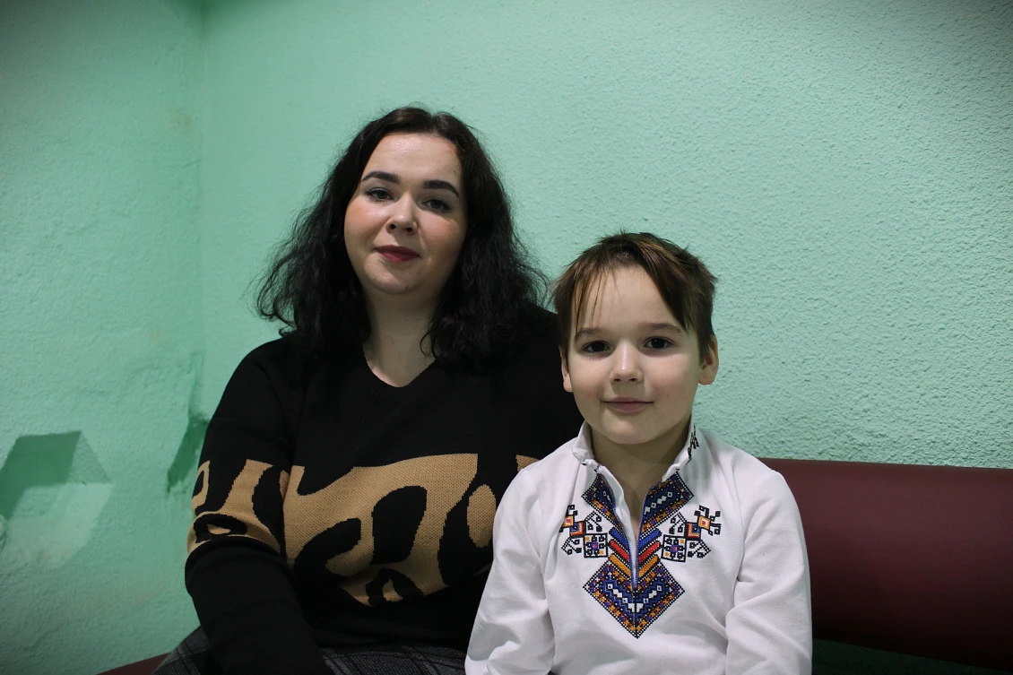 Tatiana Pryadko a její syn Roman