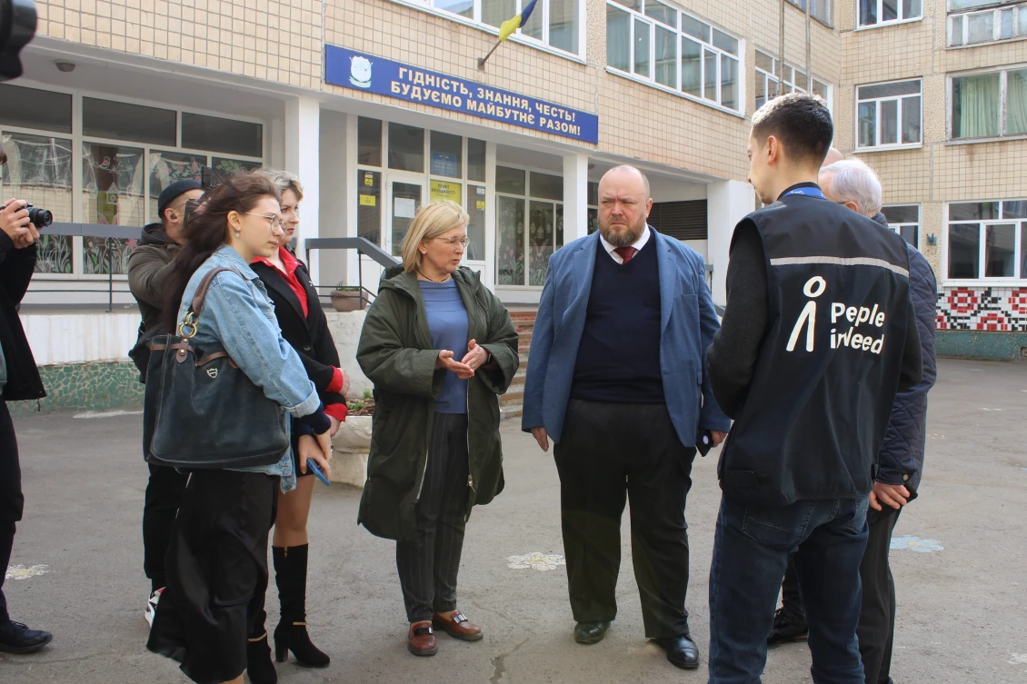 Návštěva vedení města na gymnáziu 121 
