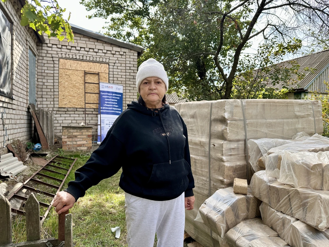 Ostřelování zničilo téměř všechna okna v Nataliyině domě