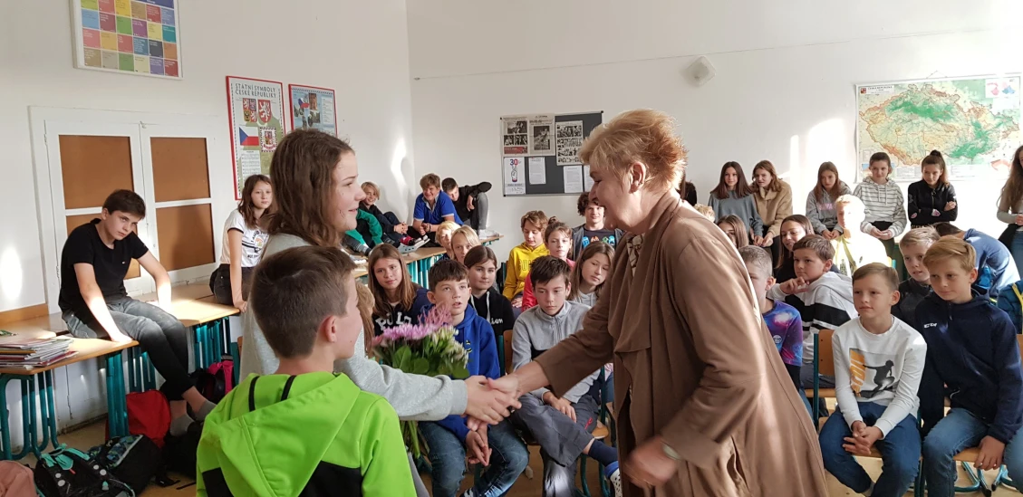 Beseda na základní škole v Černošicích